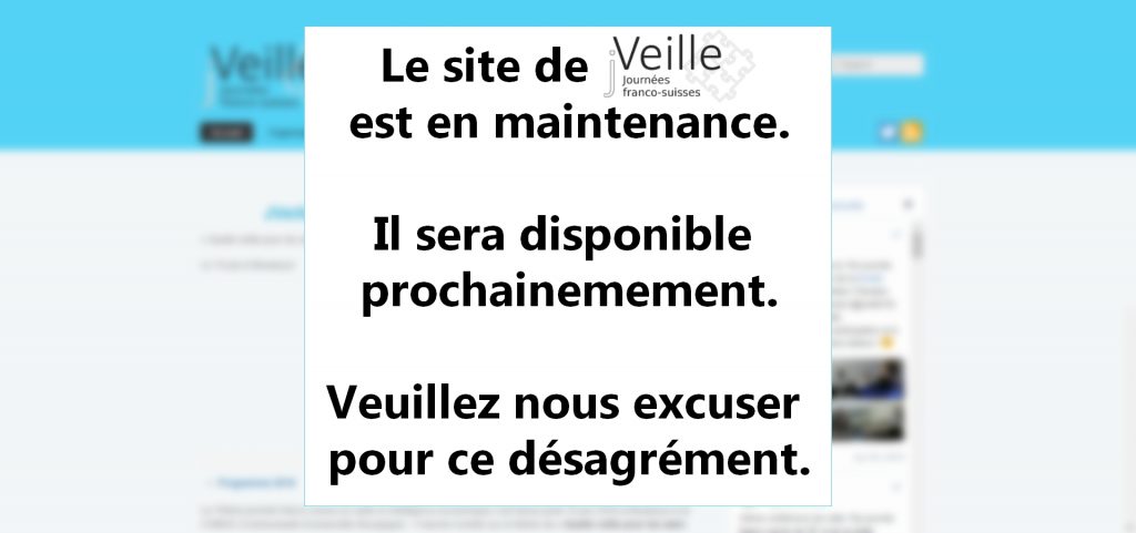 Le site est en maintenance